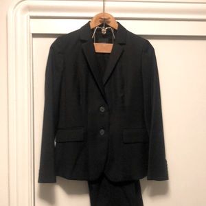 J. Crew Super 120s 100% Wool Black Three Piece Suit